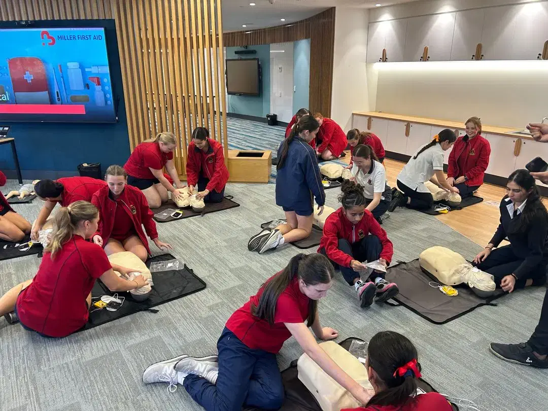 Paramedic-led first aid training in session
